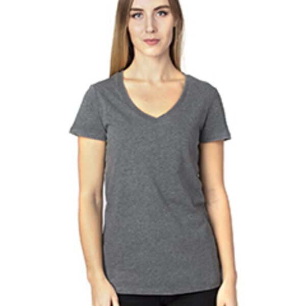 Ladies' Ultimate CVC V-Neck T-Shirt Thumbnail